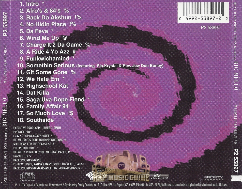 Big Mello - Wegonefunkwichamind: CD | Rap Music Guide